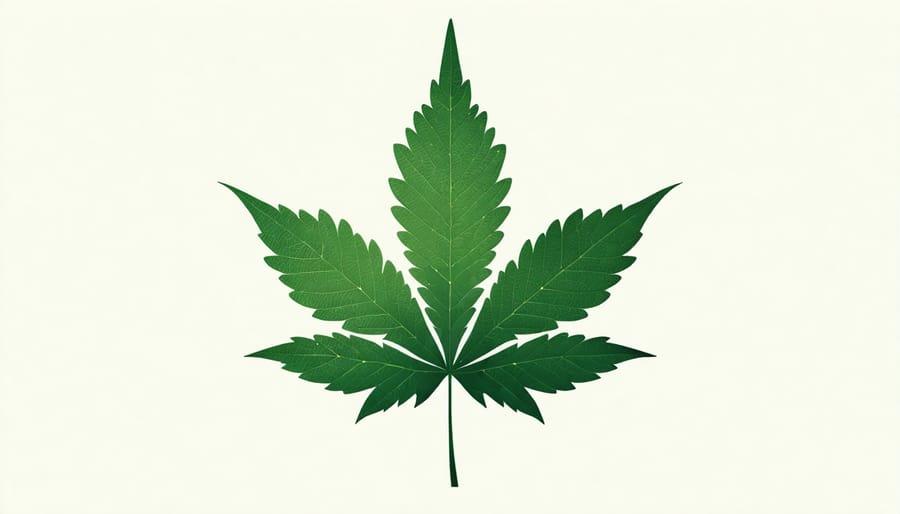 Maple leaf and cannabis leaf merged design representing Canadian cannabis culture